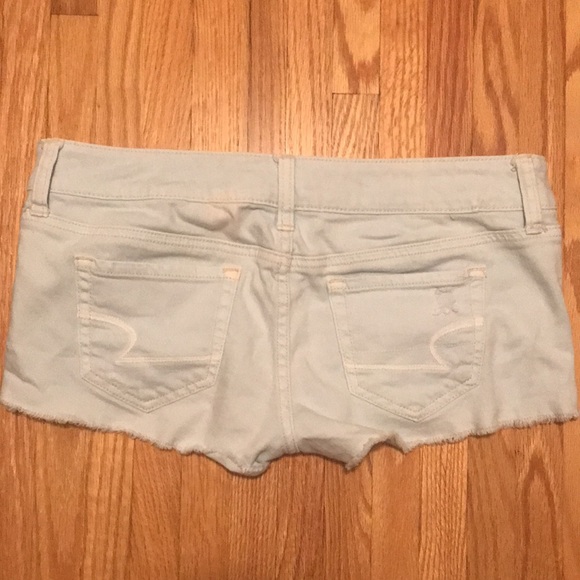 American Eagle Baby Blue Shortie Shorts - Picture 2 of 2
